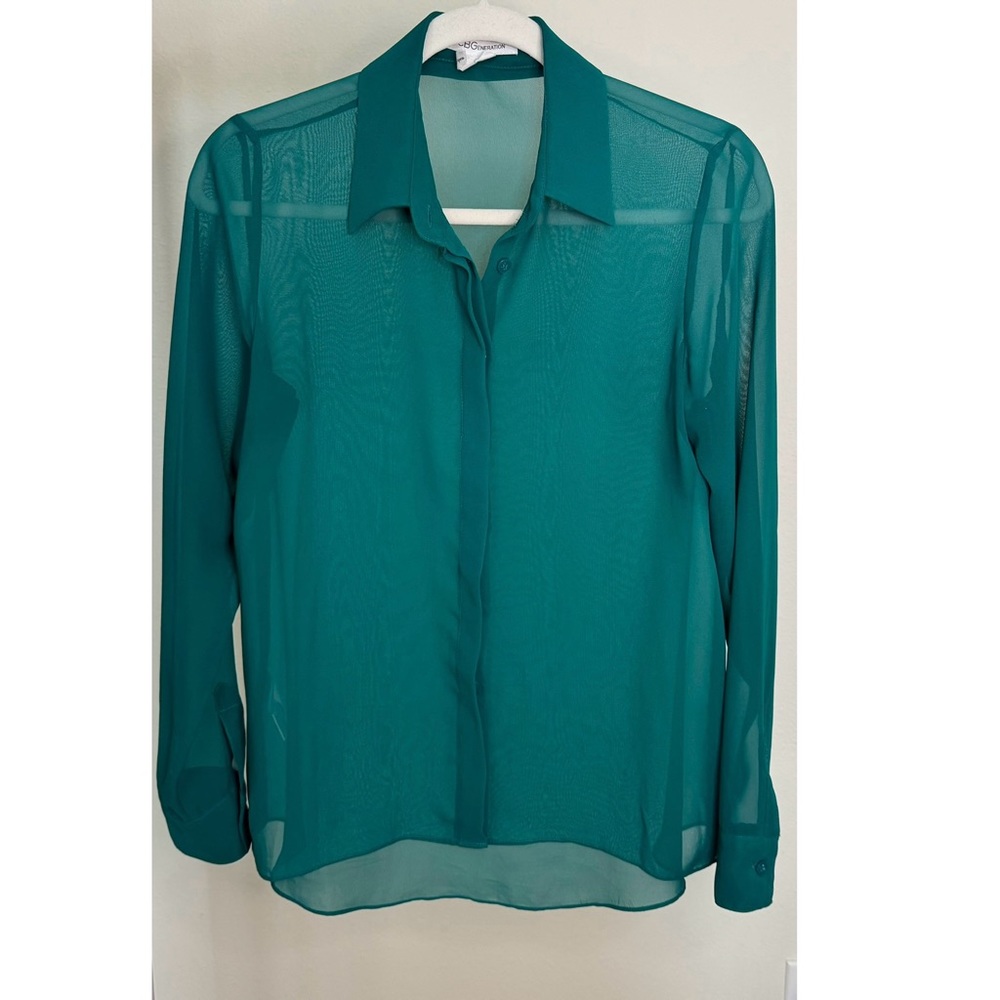 BCBGeneration Sheer Top